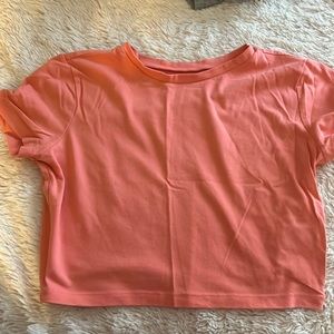 Orange crop top
